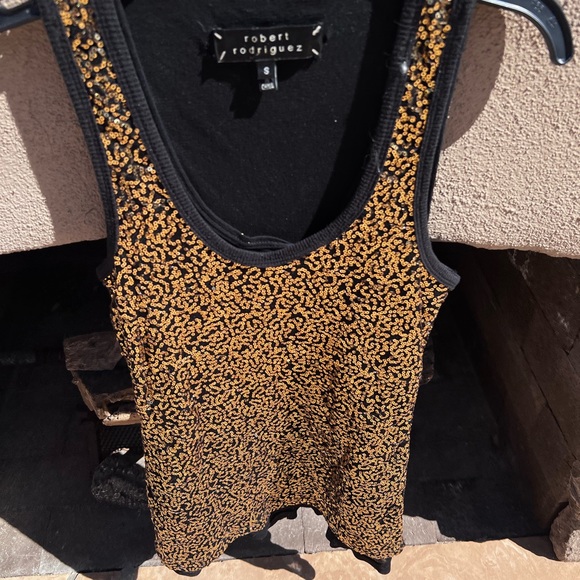 Robert Rodriguez gold sequence top size small - Picture 5 of 17